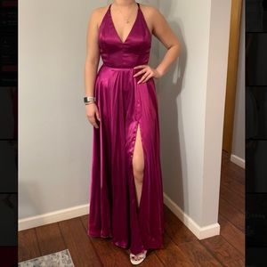 Betsy & Adam fuchsia gown